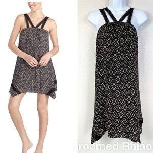 Betsey Johnson Raven Black Diamond Boho Babe Lacey Chemise Size M